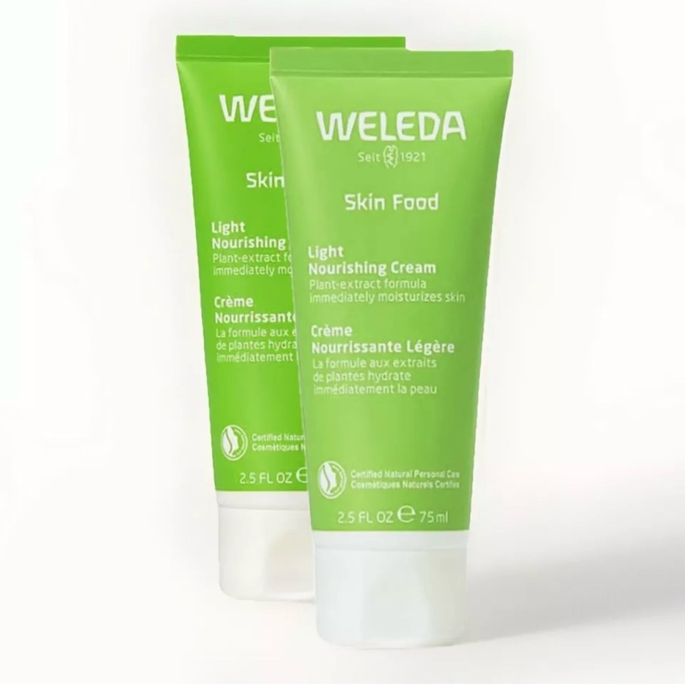 Weleda Skin Food LIGHT Nourishing Cream 2.5 fl oz/75ml  (Pack 2) Exp 9/2026